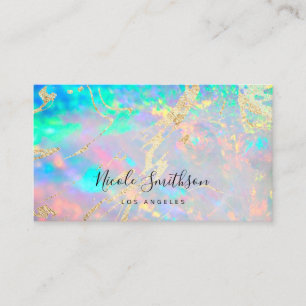 opal gemstone photo business card