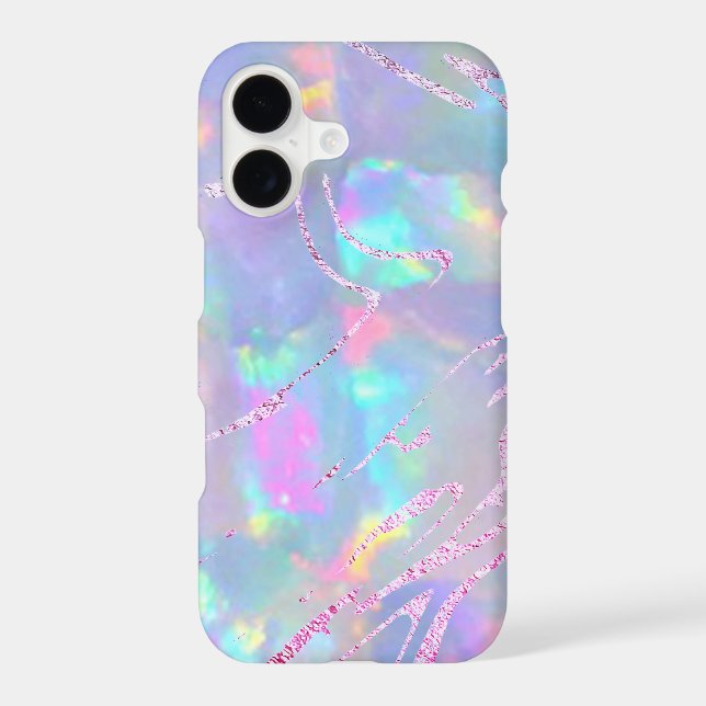 opal gemstone purple faux foil (Back)