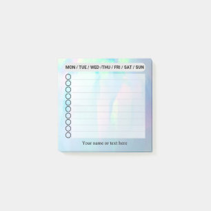 Opal Gemstone To do list Post-it Notes