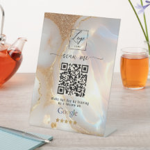 Opal Gold Google Reviews Business Link QR Code  