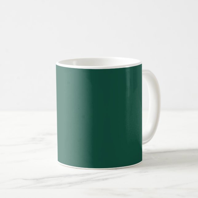 Opal Green Solid Colour Coffee Mug (Front Right)