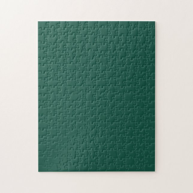 Opal Green Solid Colour Jigsaw Puzzle (Vertical)