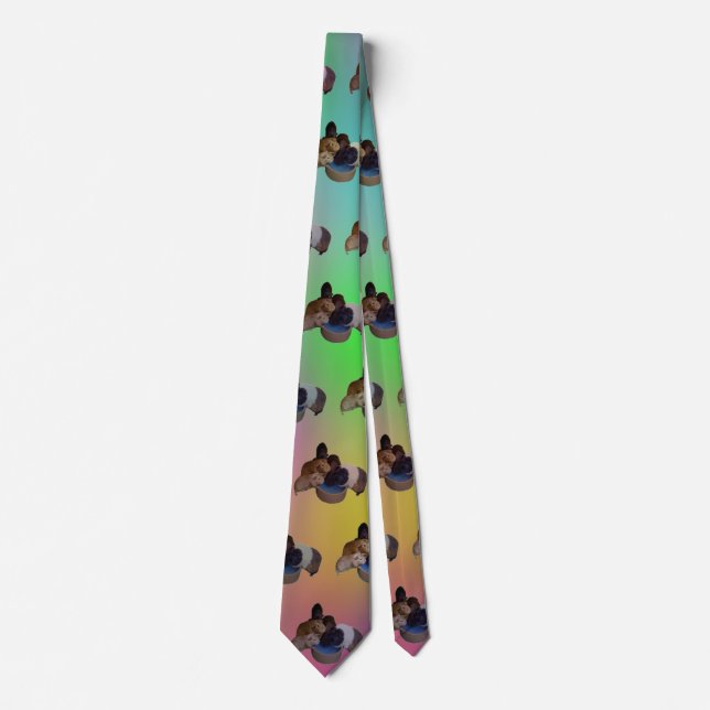 Opal Guinea Pigs Pattern, Tie (Front)