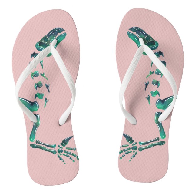 Opal Iguanodon Dinosaur Jandals (Footbed)