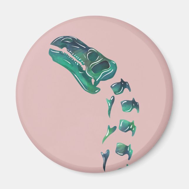 Opal Iguanodon Dinosaur Magnet (Front)