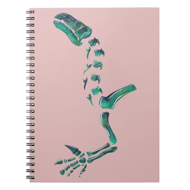 Opal Iguanodon Dinosaur Notebook (Front)