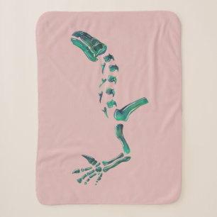 Opal Iguanodon Dinosaur Sherpa Blanket