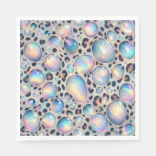 Opal Leopard Print Luxury Napkins