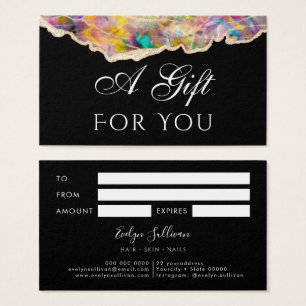 opal on black Gift Card