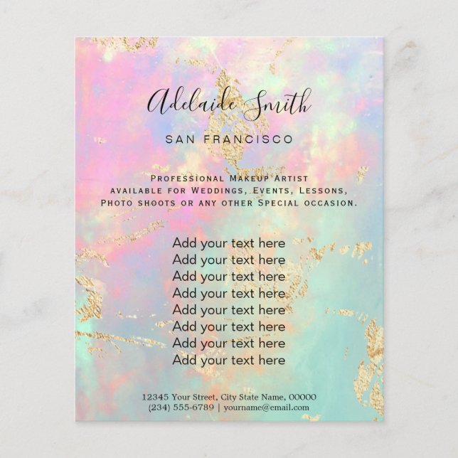  opal photo design flyer (Front)