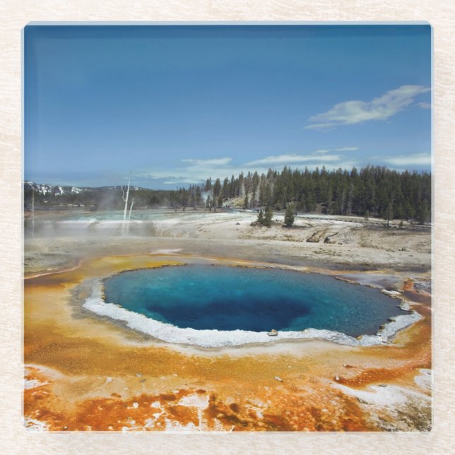 Opal Pool Glass Coaster (Front)