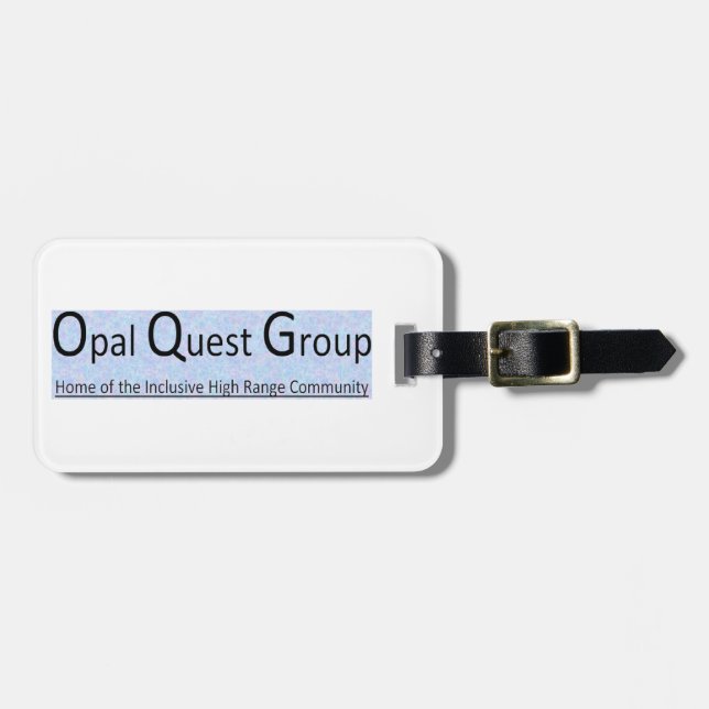 Opal Quest Group Luggage Tag (Front Horizontal)