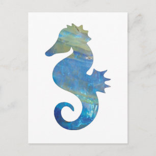 Opal Sea Horse Postcard