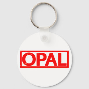 Opal Stamp Key Ring