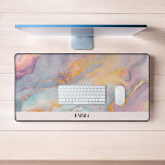 Opal Stone Abstract Texture<br><div class="desc">Introducing our Personalised Opal Stone Desk Mat, an elegant fusion of luxury and practicality designed to elevate your workspace. This desk mat, with its stunning opal stone texture, offers more than just aesthetic appeal; it’s a true reflection of your personal style, customised with your name in a sophisticated serif font....</div>
