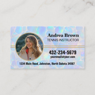 Opal Stone Background Photo Business Card