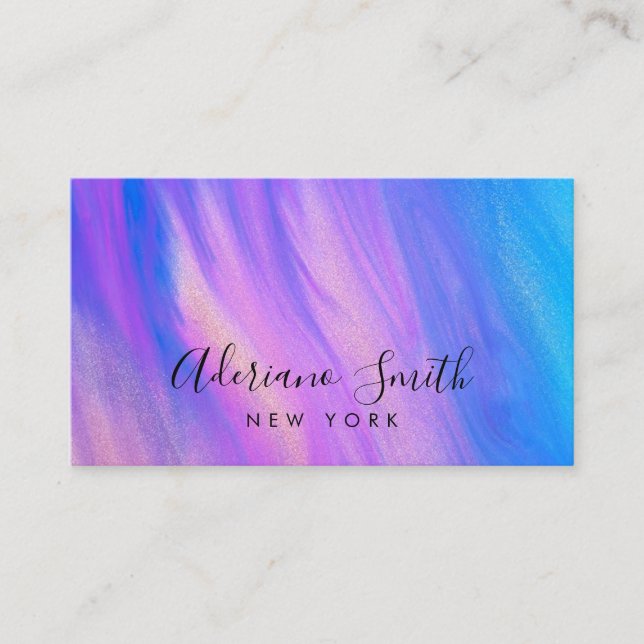 opal stone business card (Front)
