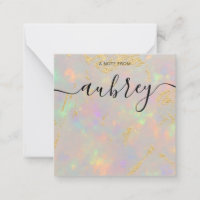 Opal Stone Calligraphy Girly