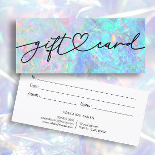  opal texture gift certificate