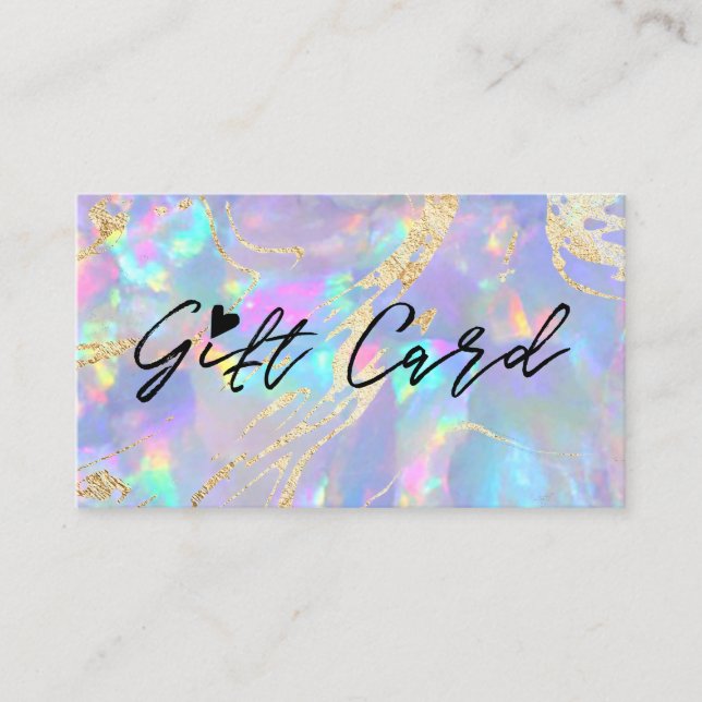 opal texture gift certificate (Front)
