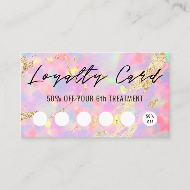  opal texture loyalty card (Front)