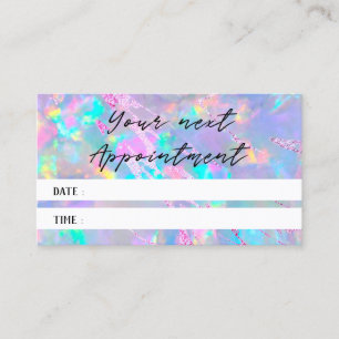 opal texture photo appointment card