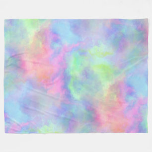 opal watercolor splash : fleece blanket