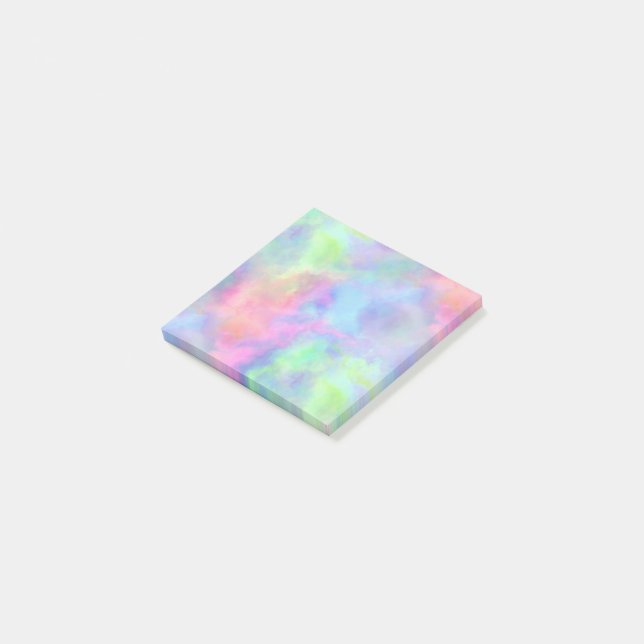 opal watercolor splash : post-it notes (Angled)