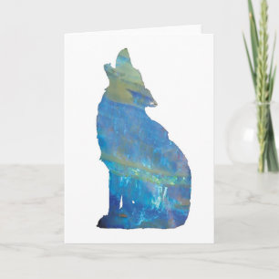 Opal Wolf Card