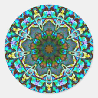 Opalescent Beauty Fractal Classic Round Sticker