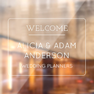 Opaque Modern Elegant Minimalist Welcome