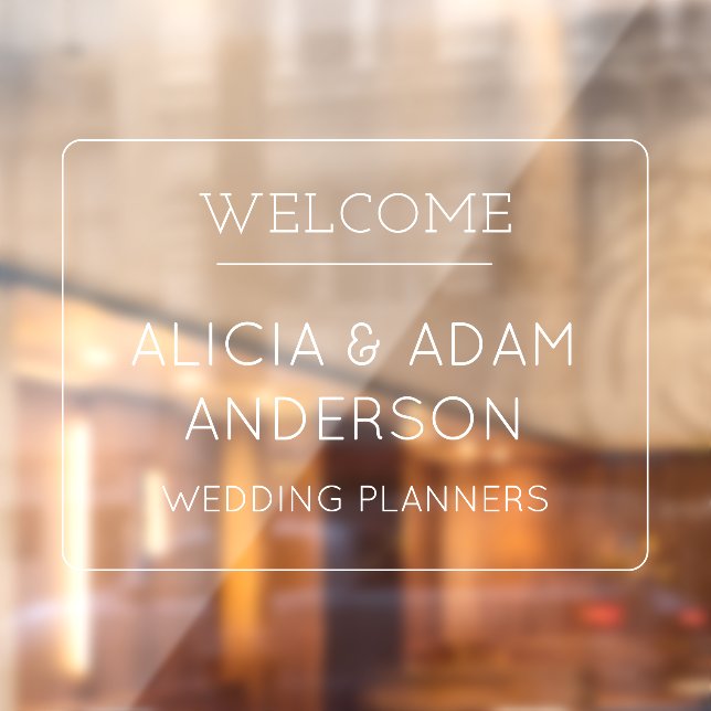 Opaque Modern Elegant Minimalist Welcome (Sheet 2)