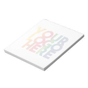 Opaque Simple Business Logo  Poster Notepad