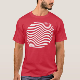 opart geometric lines shape T-Shirt