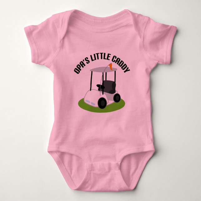 Opas Caddy (Golf) Baby Bodysuit (Front)