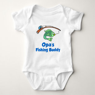 Opa's Fishing Buddy Baby Bodysuit