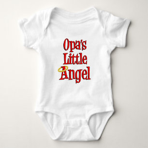 Opa's Little Angel Baby Bodysuit