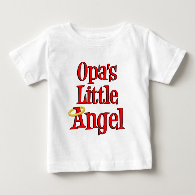 Opa's Little Angel Baby T-Shirt (Front)