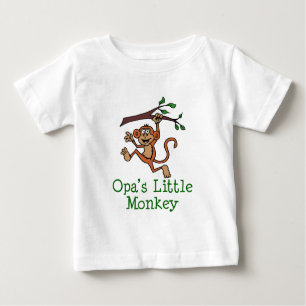 Opa's Little Monkey Baby T-Shirt