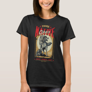 Opata Native American Indian Born Wolf Spirit Retr T-Shirt