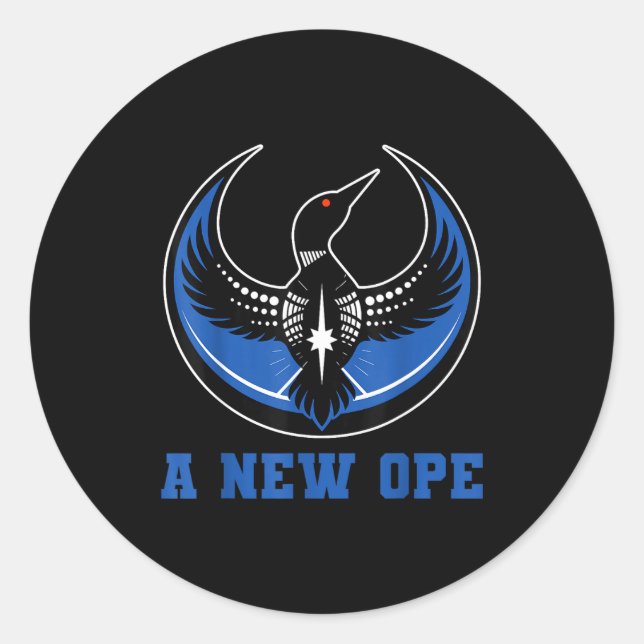 Ope Minnesota Rebel State Flag Classic Round Sticker (Front)