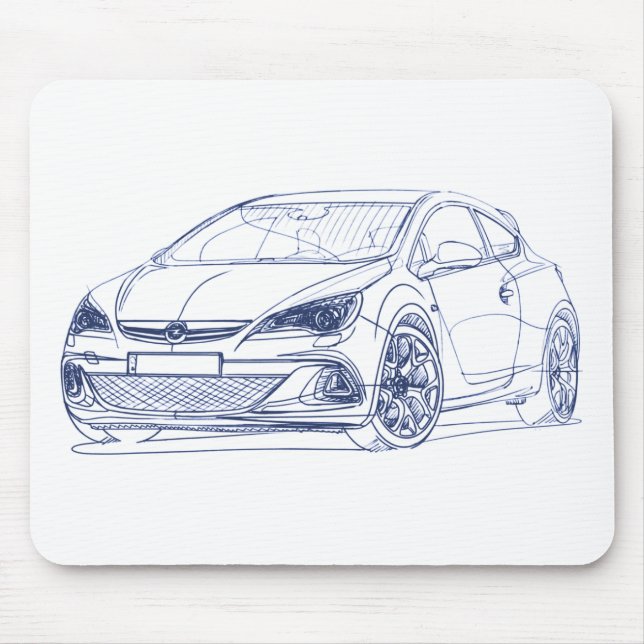Opel Astra OPC 2013 Mouse Pad (Front)