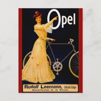 Opel Bicycles Vintage Advertisment Postcard