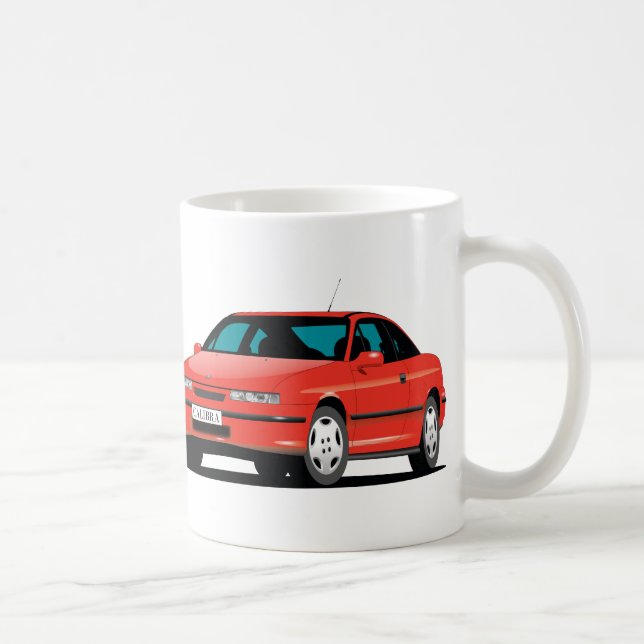 Opel Calibra red front and back Coffee Mug (Right)