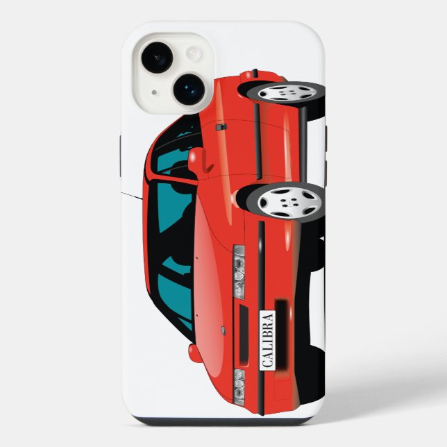Opel Calibra red front iPhone Case (Back)
