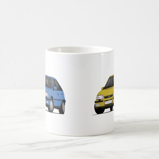 Opel Kadett E GSi - 2 images - Coffee Mug (Center)
