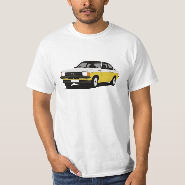 Opel Kadett GT/E c-series white-yellow T-Shirt (Front)
