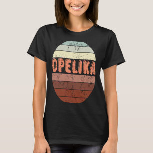 Opelika Alabama  Waikiki Beach Sunset 4 Distressed T-Shirt