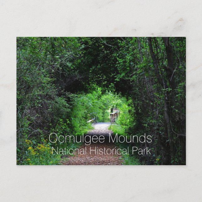 Opelofa Trail, Ocmulgee Mounds, GA Postcard (Front)