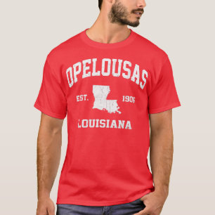 Opelousas Louisiana LA vintage State Athletic styl T-Shirt